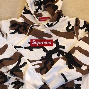 Supreme Box Logo Camo Hoodie FW16